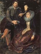 Peter Paul Rubens Self-Portrait with his Wife,Isabella Brant china oil painting artist